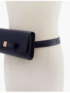 NWT Kate Spade Black Leather Belt Bag